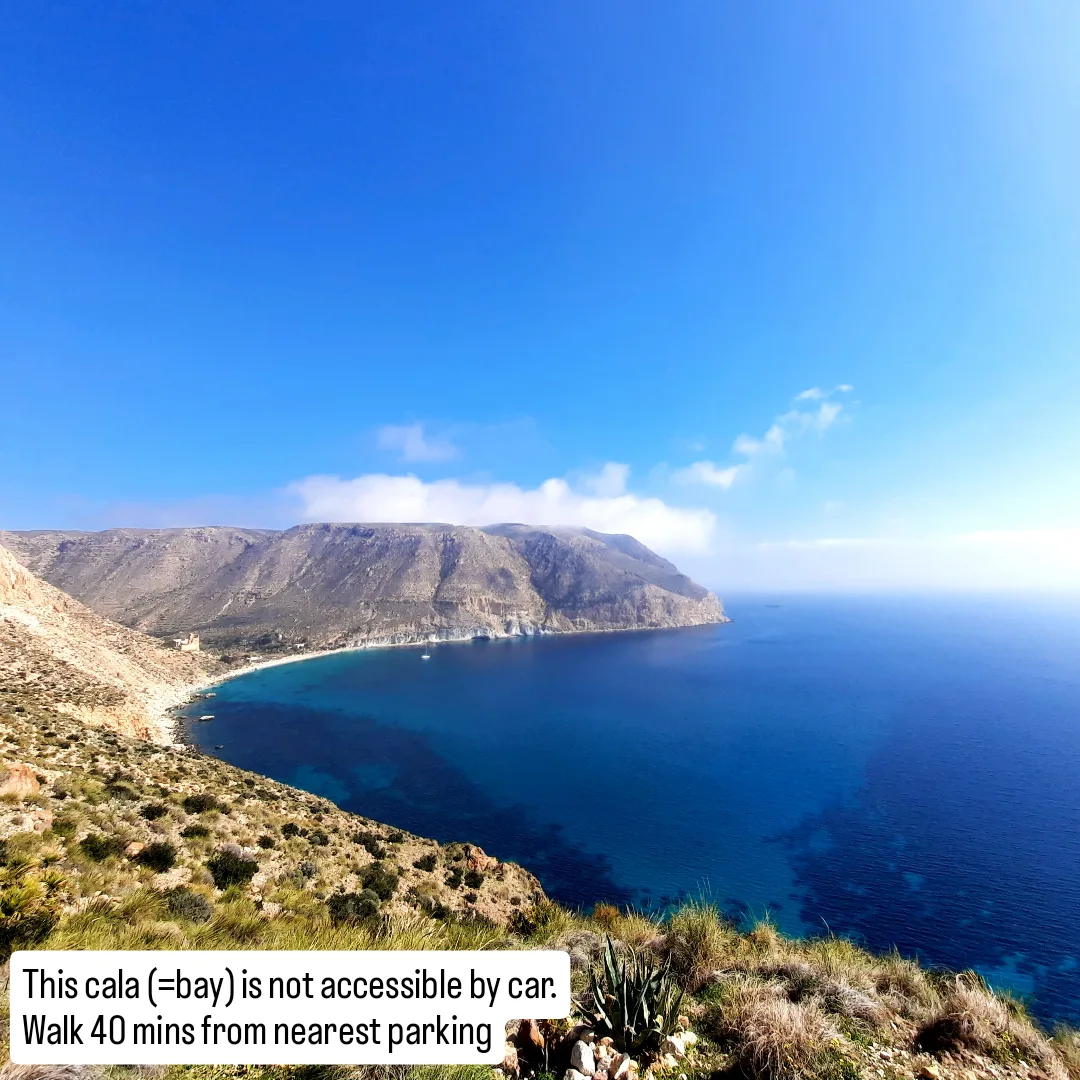 Sunny view of a cove